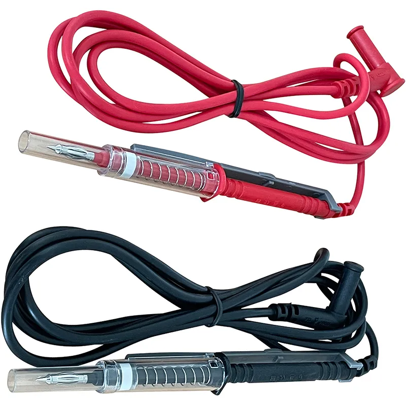 Messleitungen mit Prüfspitze IP2X für CA 7xx- 4mm-Winkelstecker-1,5m-15A-rot+sw – Bild 2