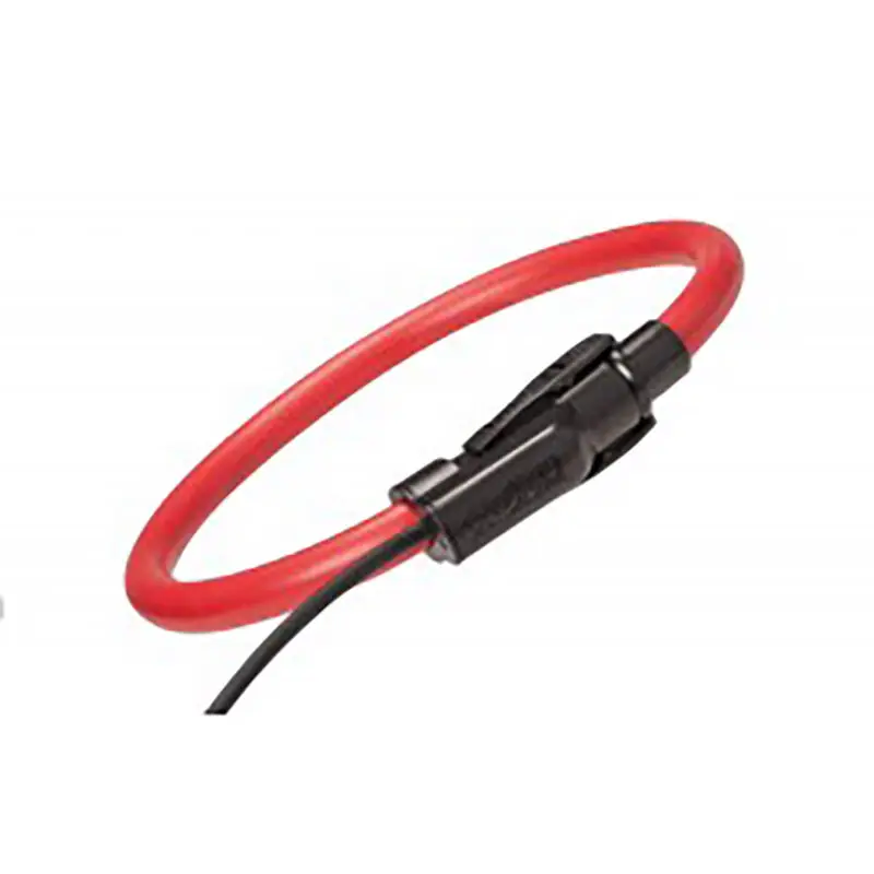 Flexibler Stromwandler A196A-610 mit 190mm Durchmesser, IP67-Schutz und rotem Gehäuse.