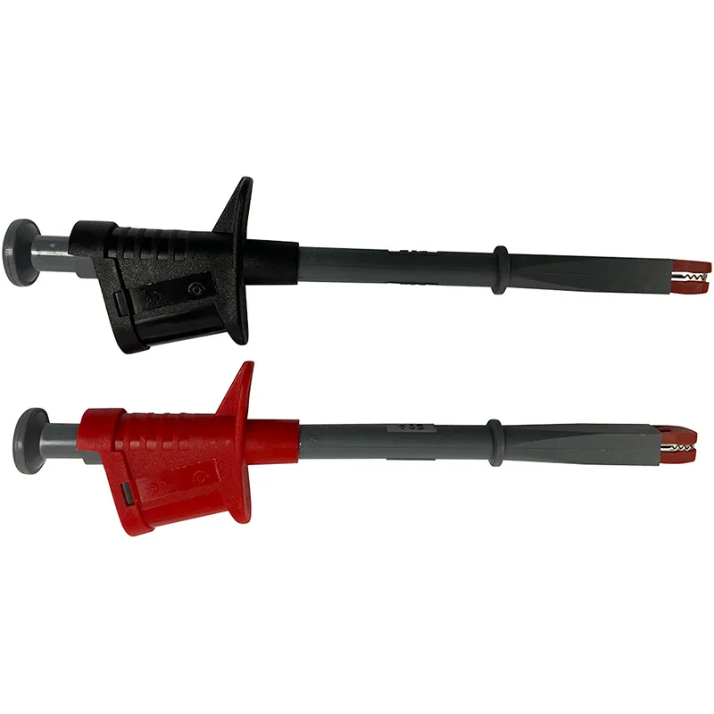 Abgreifer (Krokoklemme) 20A CAT III 1000V in Rot und Schwarz für elektrische Messungen
