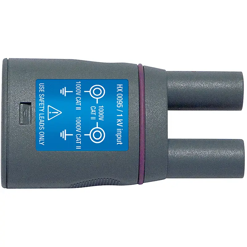Adapter mit 4 mm Sicherheitsbuchsen für Messgeräte bis 1000V Eingangsspannung