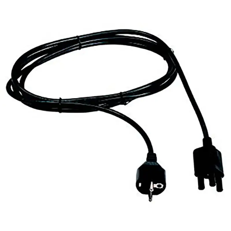 Anschlussleitung mit Schutzkontaktstecker zur sicheren Verbindung von Mess- und Prüfgeräten.