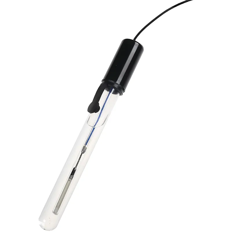 Argentometrie Bezugselektrode mit 2mm-Stecker, transparentem Glasschlauch und schwarzem Kunststoffgriff