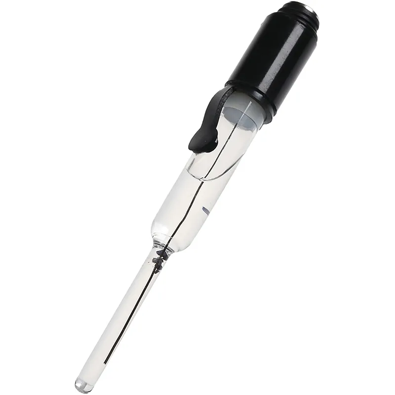 Argentometrie-Bezugselektrode mit 2mm-Stecker und schwarzer Kappe für Messungen in der Prüftechnik
