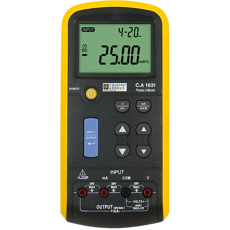 Handlicher Kalibrator CA 1631 für Prozesssignale mit Display und Tasten zur Messwertkalibration