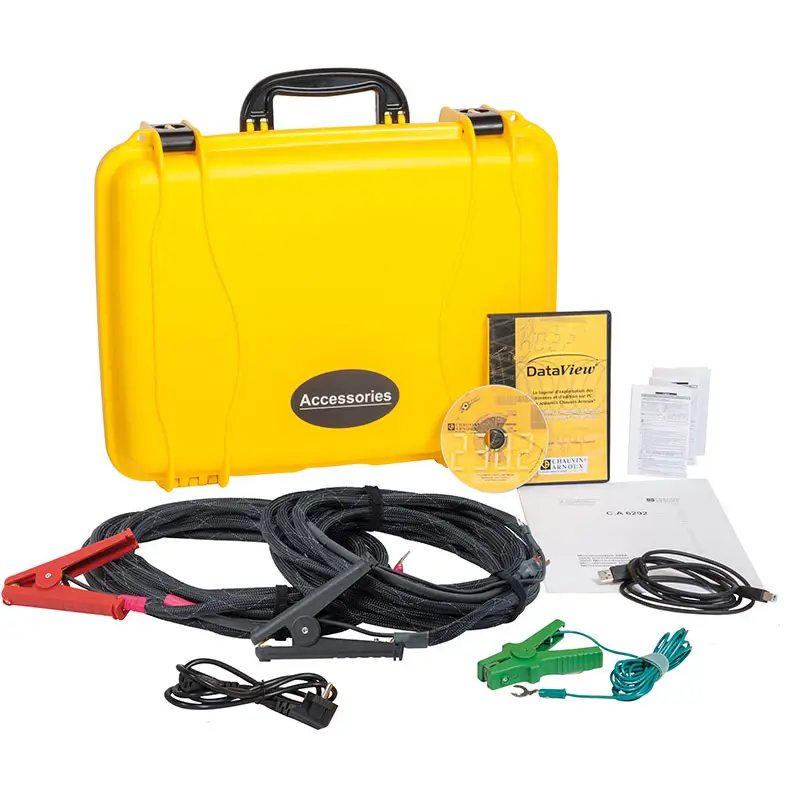 Micro-Ohmmeter CA 6292 mit Zubehör im Transportkoffer für niedrige Widerstandsmessungen