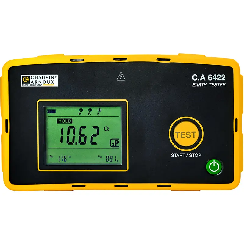 Digitaler Erdungsmesser CA 6422 mit Display und Bedienelementen für präzise Messungen