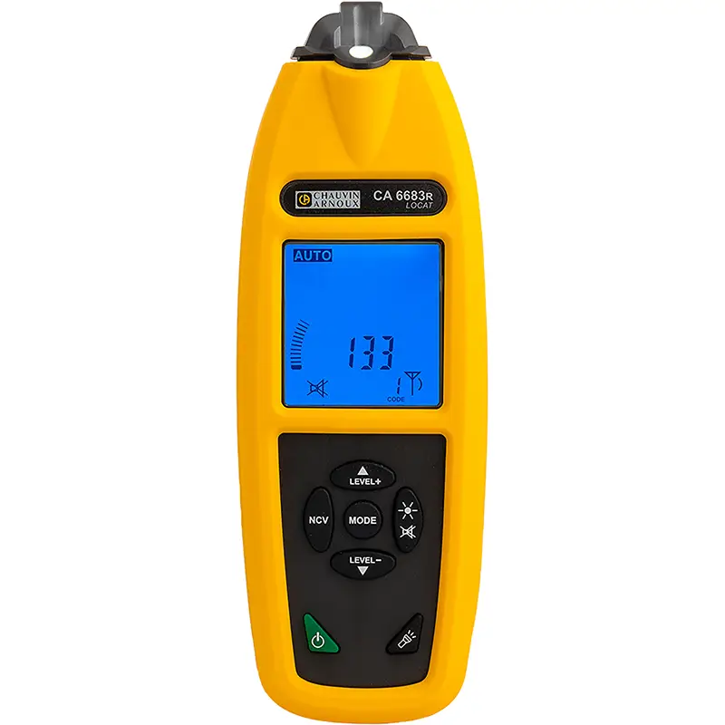 Leitungssuchgerät CA 6683 mit ergonomischem Design, beleuchtetem Display und LED-Licht