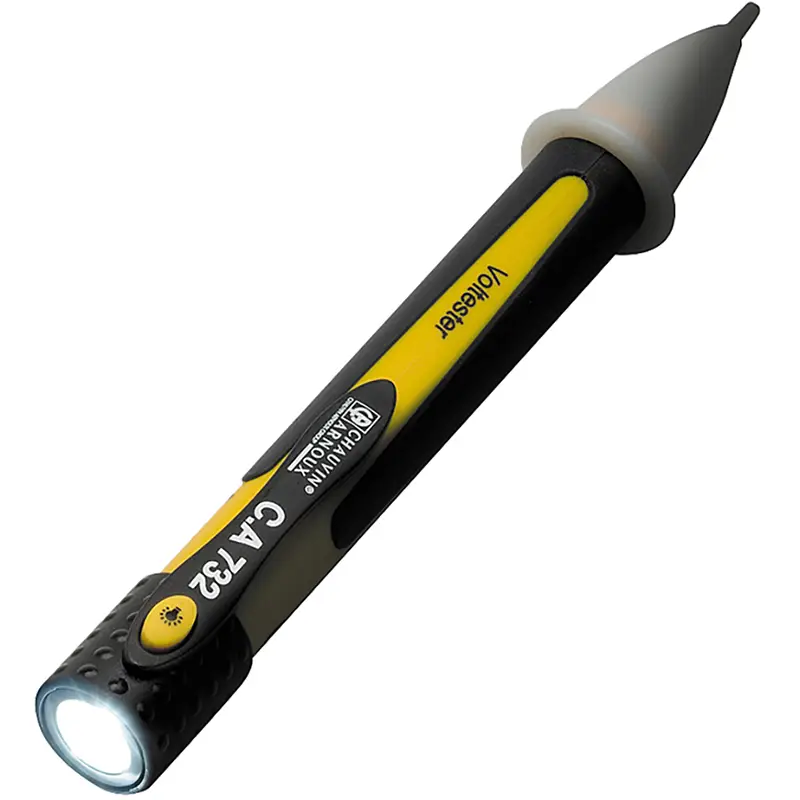 Spannungsprüfer CA 732 mit leuchtender LED-Spitze zur Spannungskontrolle in Schaltschränken