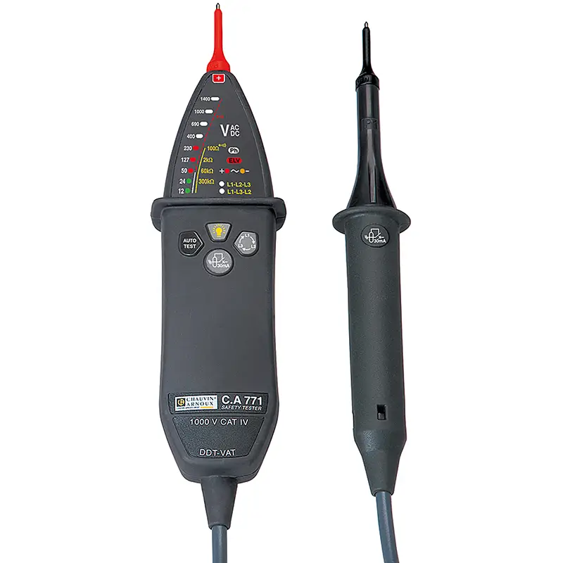 Spannungsprüfer CA 771 mit Display und auswechselbarer Messspitze für Messungen bis 1000V CAT IV