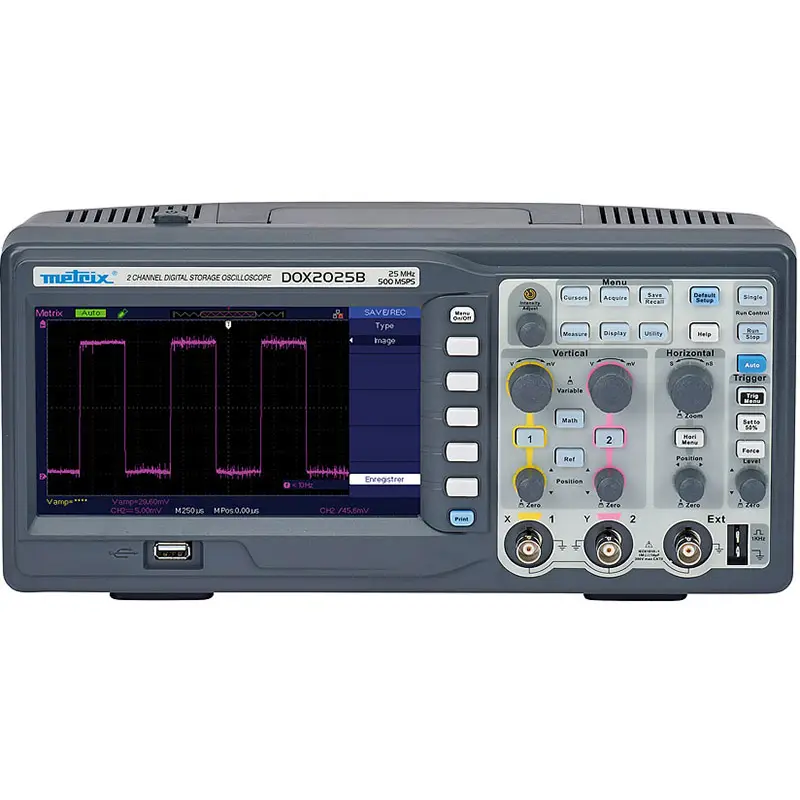 Digitales Oszilloskop DOX 2025B mit 2 Kanälen, 25 MHz Bandbreite und Farbdisplay