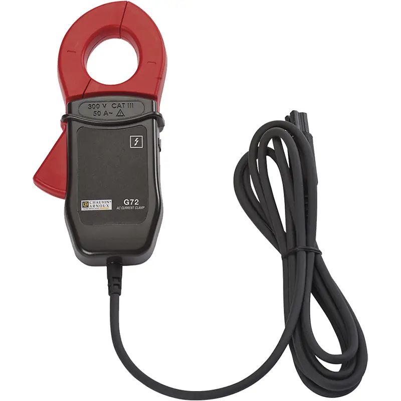 Stromzange G72 zur Wechselstrommessung mit 300 V CAT III und 50 A Messbereich