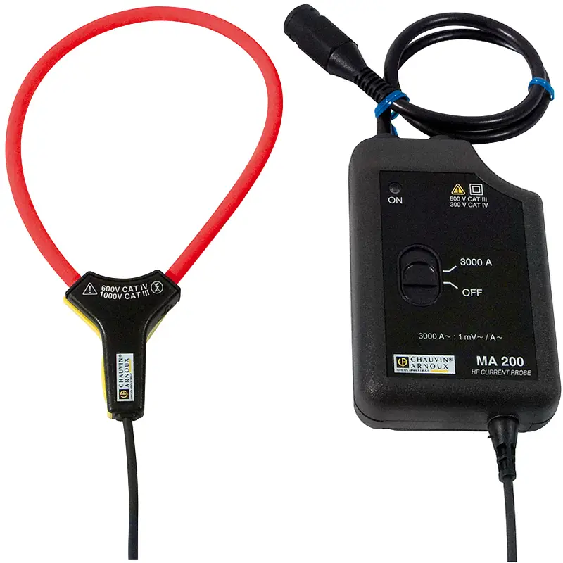 Hochfrequenz-Strommessgerät MA200-100 mit BNC-Anschluss für Messungen bis 3000A und 1 MHz