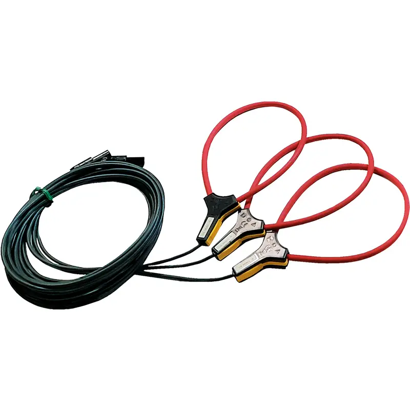 Flexibler Stromwandler MA500 mit zwei Stromzangen und Anschlusskabeln zur Strommessung.