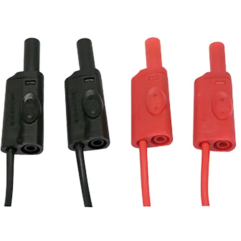 Messleitungen mit 4mm geraden Steckern, axialen Buchsen, 2m Länge, 20A, CATIII 600V und PVC-Isolierung