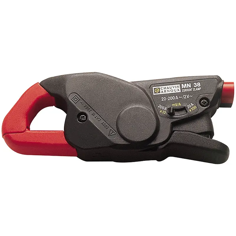 Stromzange MN38 mit Messbereich 20-200 Ampere und Schalter für verschiedene Messbereiche