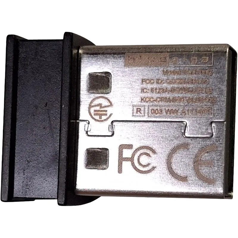 Bluetooth BLE / USB Modem für PC mit sichtbaren Zulassungskennzeichen auf der Unterseite
