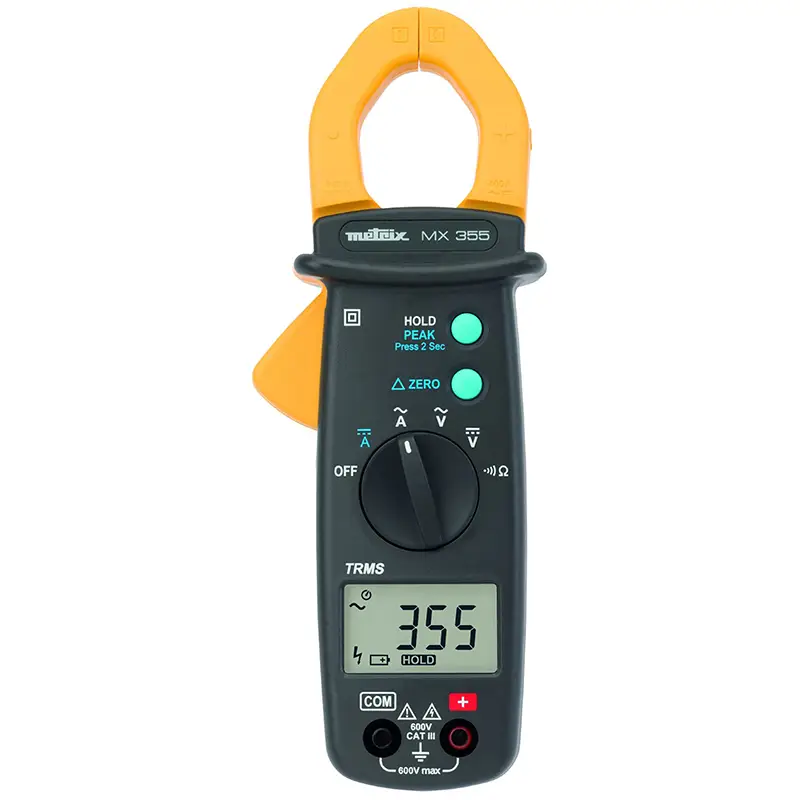 Digitale Vielfachmesszange MX 355 mit Anzeige und Zange zur Strommessung