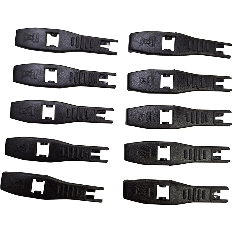 Schwarze Öffnungsklemmen für AmpFLEX Messgeräte, Set mit 10 Stück