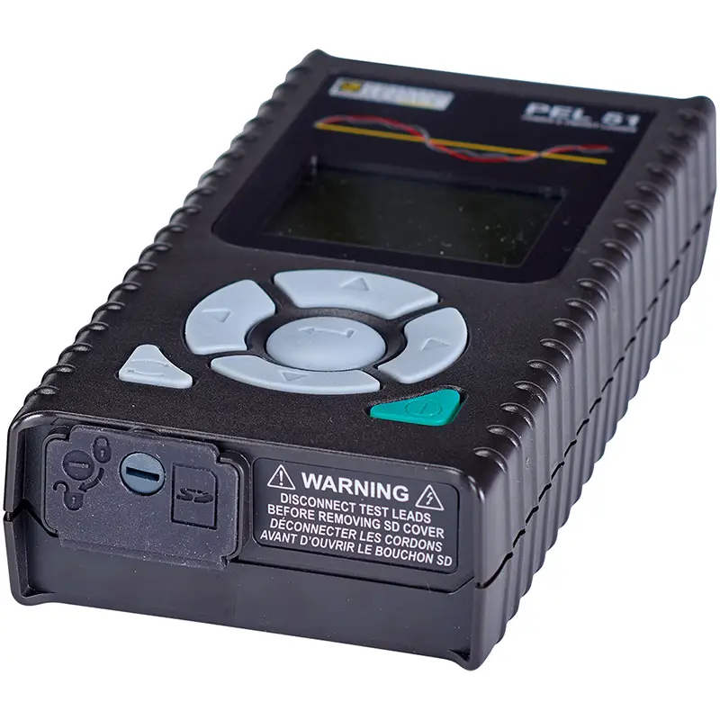 Leistungs- und Energierecorder PEL 51 mit robustem Gehäuse, Tastensteuerung und Display zur Energiemessung