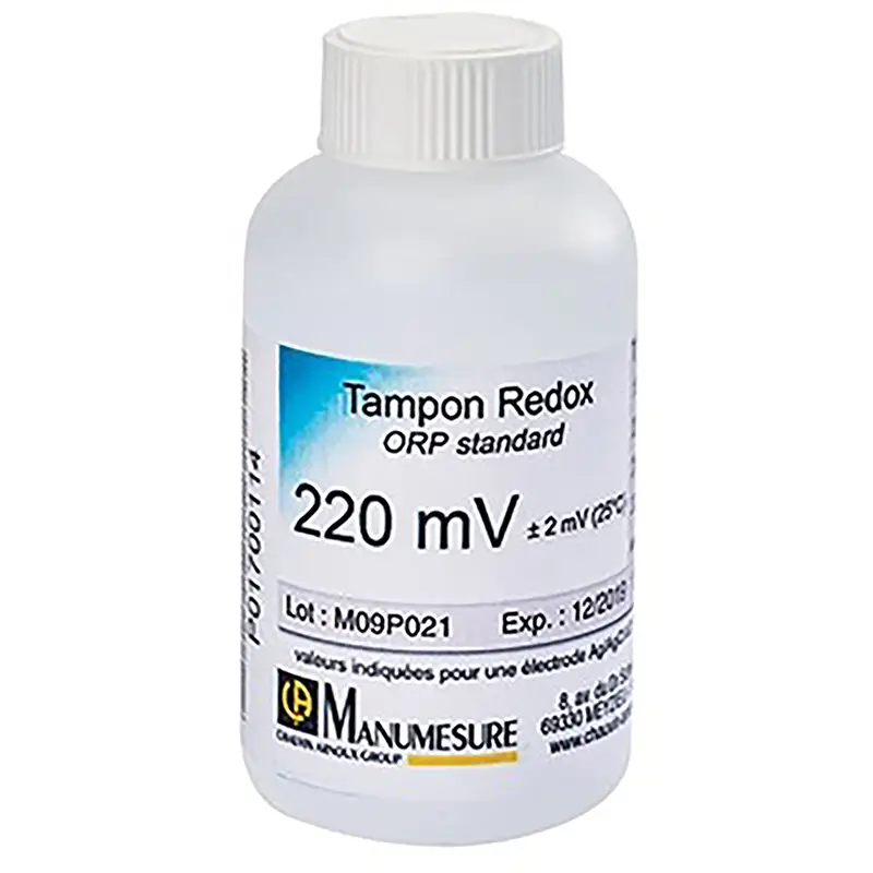 Pufferlösung Redox 220 mV in 125-ml-Flasche für ORP-Messgeräte