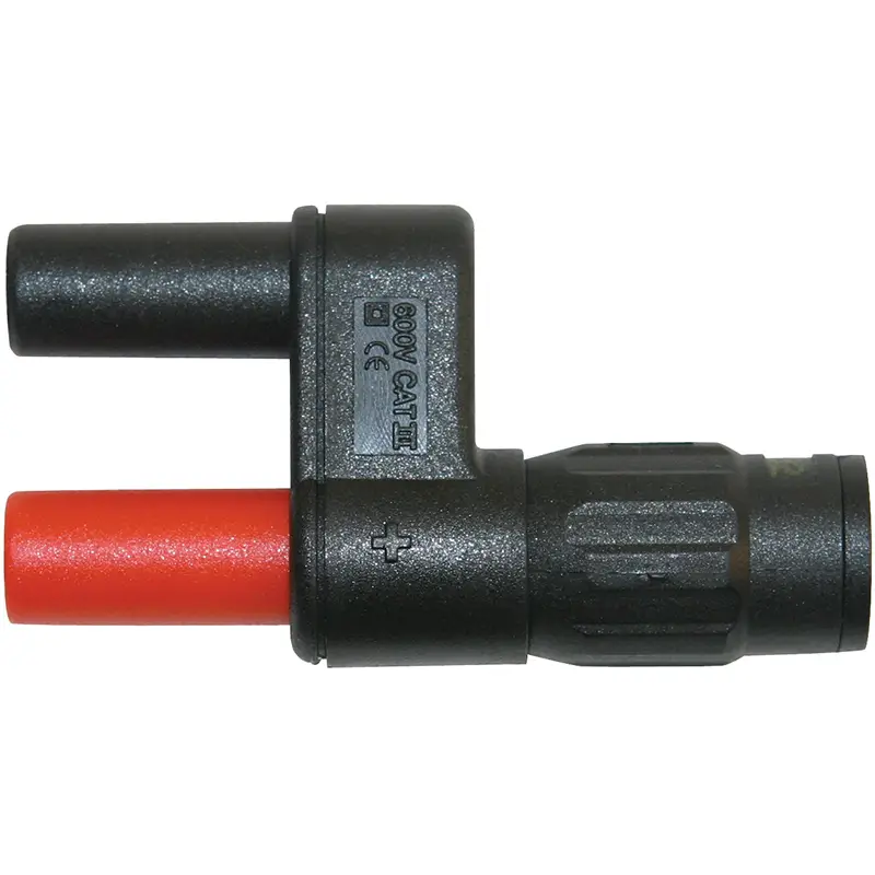 Adapter BNC-Stecker auf 4mm-Buchse mit 600V CAT III Kennzeichnung für Messgeräte