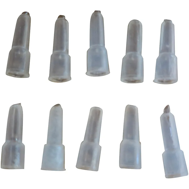 Transparente Schutzhüllen für Prüfspitzen mit 2 mm Durchmesser in 10er-Packung