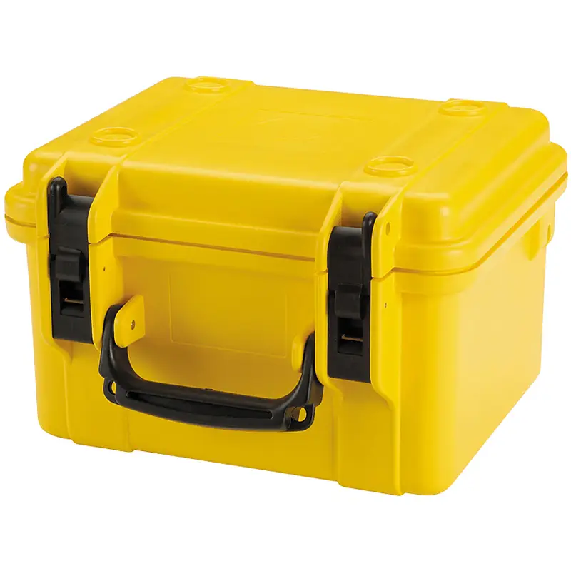 Transportkoffer für tragbare Mess- und Prüfgeräte mit wasserdichter Oberfläche und robusten Verschlüssen.