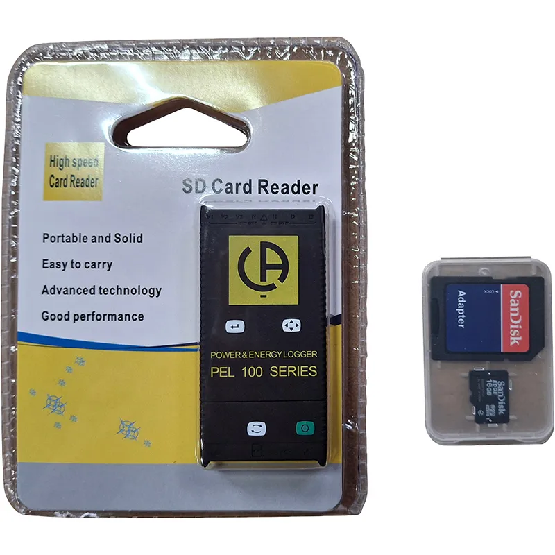 USB/SD-Adapter mit Micro-SD-Karte und Adapter für Power- und Energielogger PEL 100 Serie