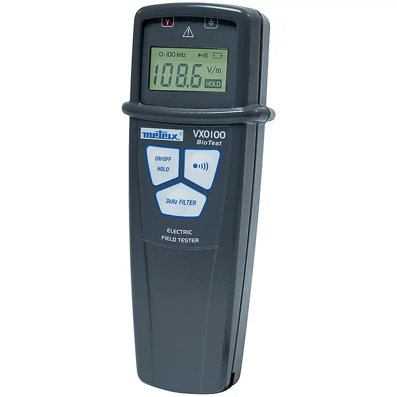 Feldstärkenmesser VX 0100 mit LCD-Display zur Messung elektrischer Felder bis 100 kHz